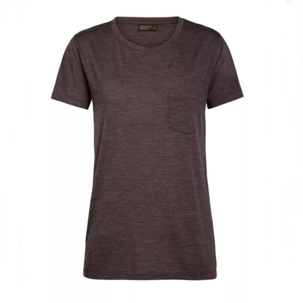 Icebreaker Dark Brown Short Sleeve Tee
